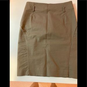 H&M Olive green career skirt.